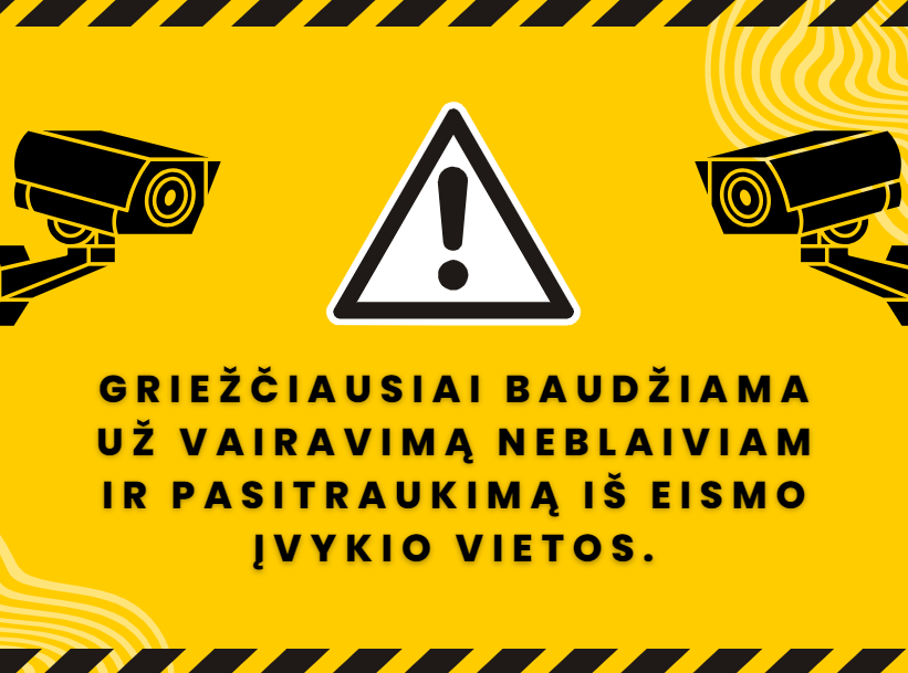 Griežčiausiai baudžiama už vairavimą neblaiviam ir pasitraukimą iš įvykio vietos