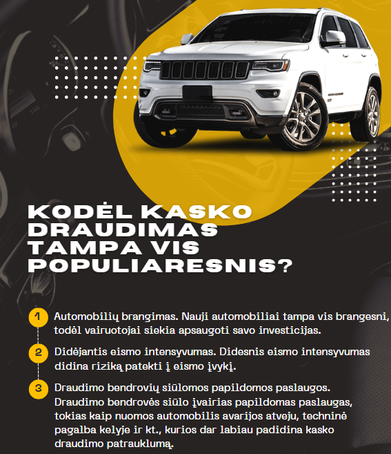 Kodel kasko draudimas tampa vis populiaresnis?